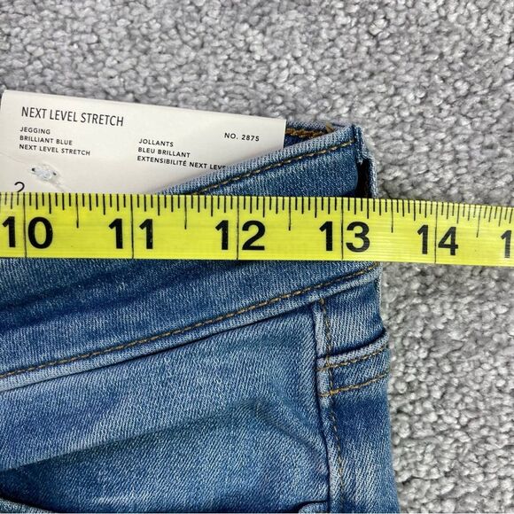 American Eagle Jeggings Women's 2 Blue Skinny Medium Wash Mid-Rise Stretch - Picture 10 of 14